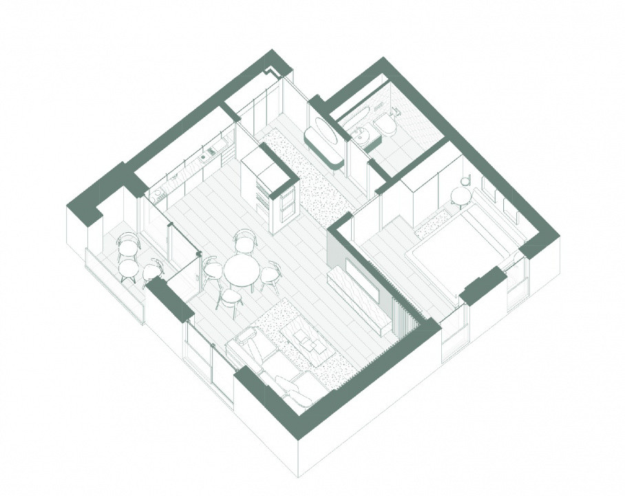 Apartament 2 camere de inchiriat Cloud 9 Aviatiei