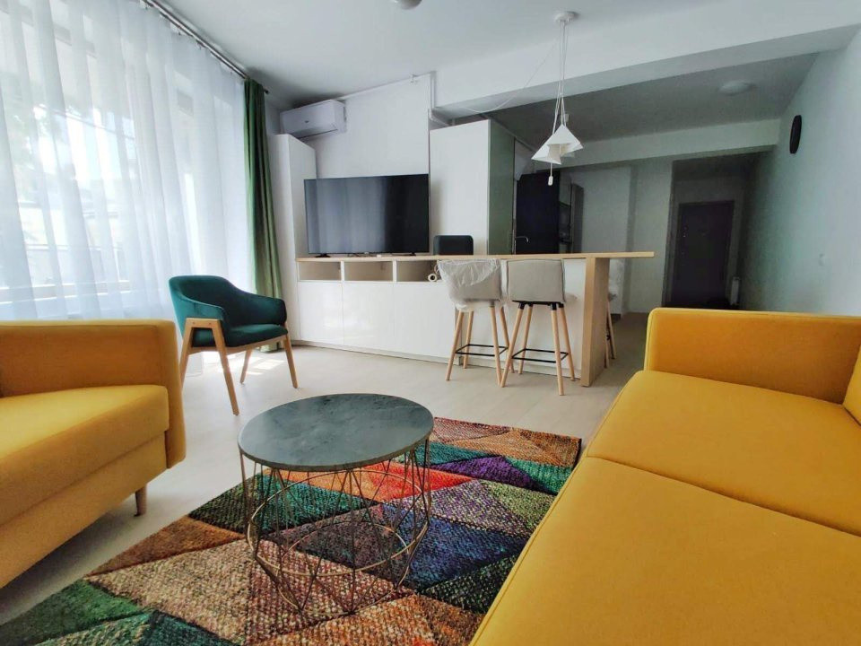 Apartament 2 camere bld. Unirii, bloc nou, centrala proprie, mobilat lux