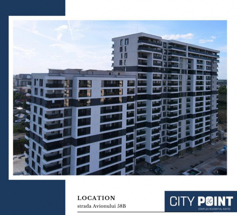Apartament 2 camere Aviatiei | City Point faza 2 | 1 chirie | parcare