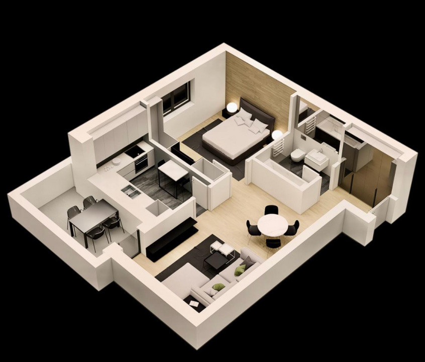 Apartament 2 camere Aviatiei | City Point faza 2 | 1 chirie | parcare