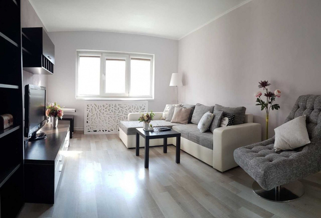 Apartament 2 camere de inchiriat Aviatiei cu centrala + loc parcare