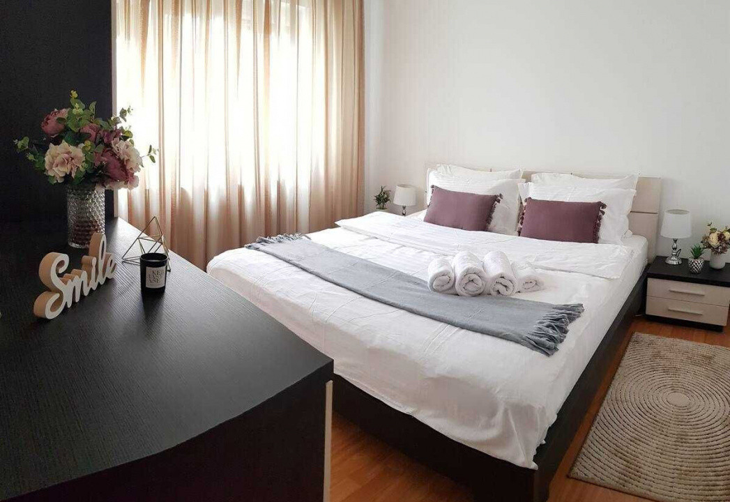 Apartament 2 camere de inchiriat Aviatiei cu centrala + loc parcare
