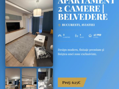 Apartament 2 camere | Belvedere Residence | terasa 16 mp | modern