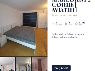 Apartament 2 camere | Aviației | renovat | 5 minute de metrou | 