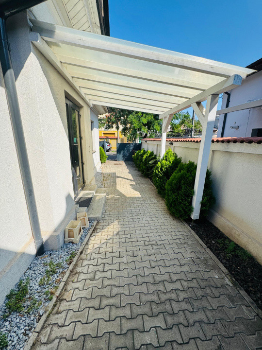 Apartament 3 camere de inchiriat in vila, renovat cu terasa si curte